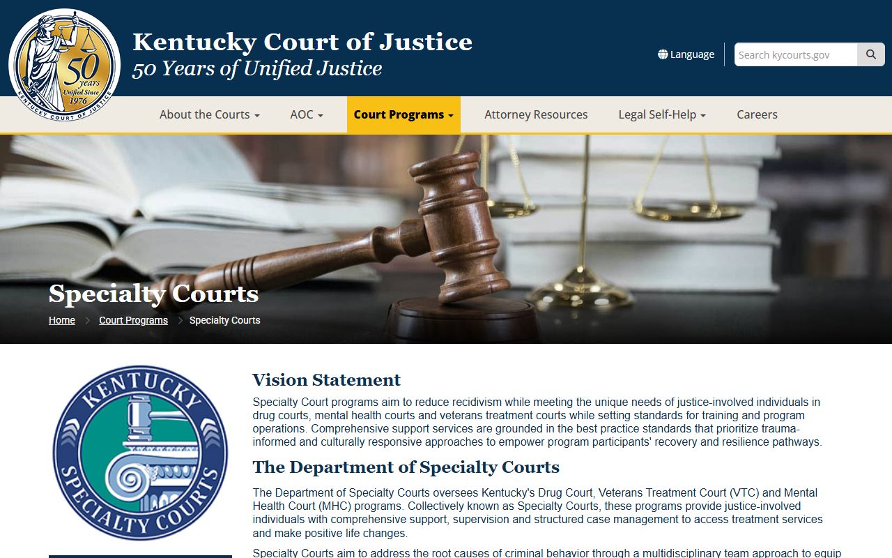 Knox County Circuit Court records Kentucky specialty courts program